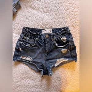 Garage “Festival” jean shorts